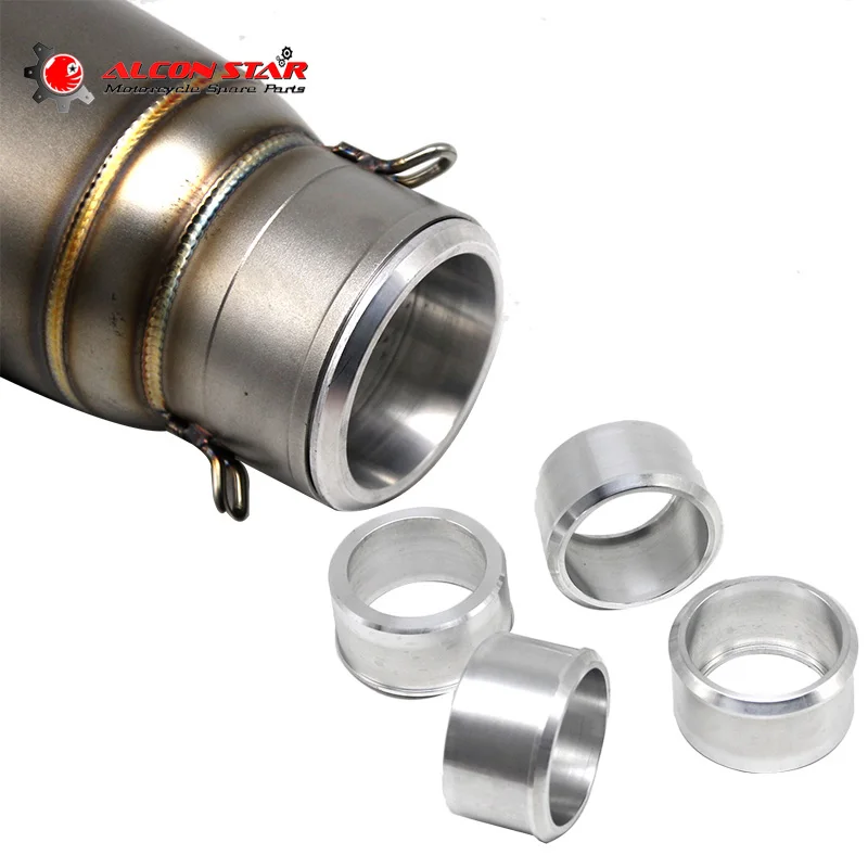

Alconstar- One Pcs 60mm Change to 51mm Motorcycle Exhaust Adapter Mild Steel Convertor Adapter Reducer Connector Pipe Tube Race