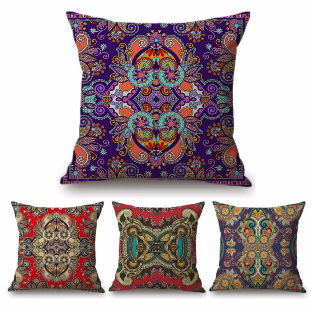 Декоративная подушка для дома с геометрическим рисунком пейсли|decorative designer