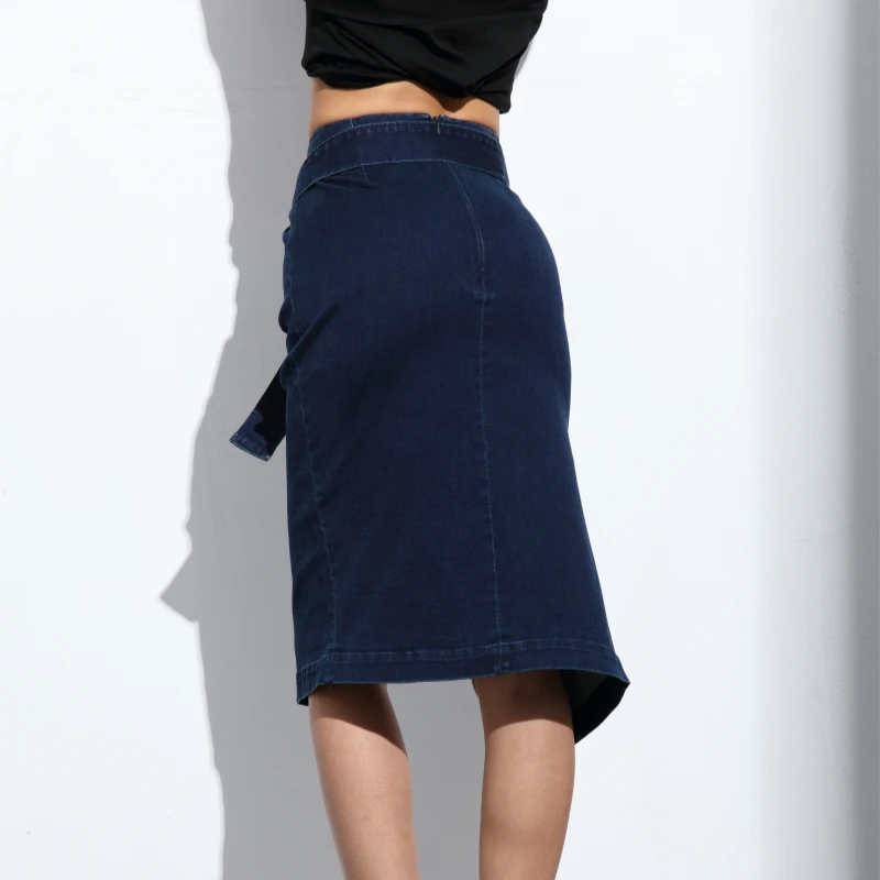 Также тонкая джинсовая юбка с разрезом спереди|wrap skirt|skirt skirtjeans skirt |