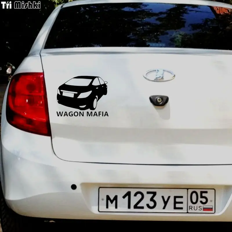 Tri Mishki HZX142 15*19.3см 1-4шт наклейки на авто wagon mafia for Hyundai solaris для хендая соляриса |