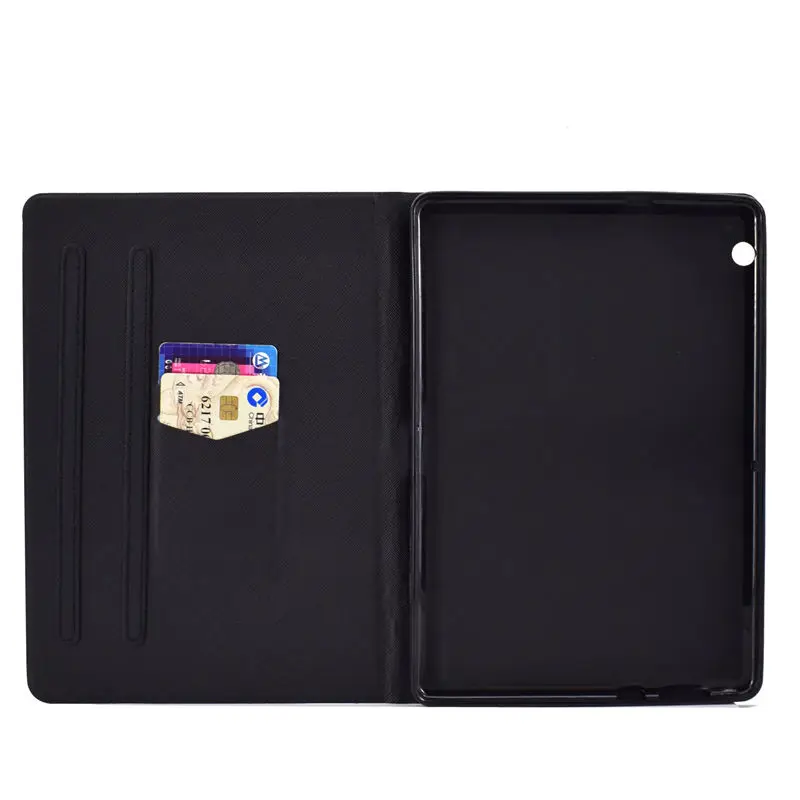 Чехол с милым котом для huawei MediaPad T3 10 AGS-L09 AGS-W09 AGS-L03 9," принципиально силиконовый чехол из искусственной кожи с подставкой в виде ракушки+ подарок