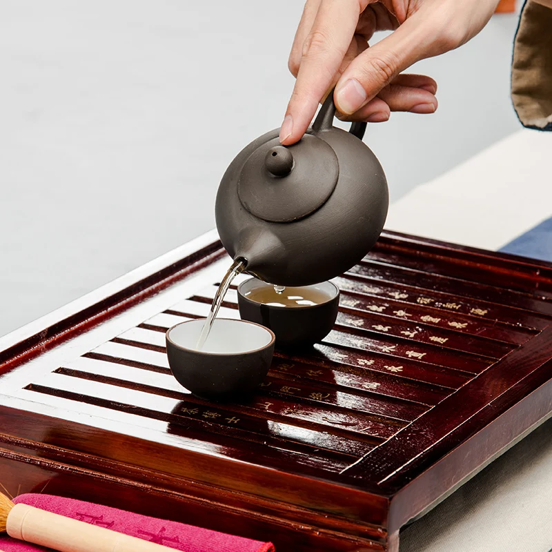 Керамический чайный сервиз Кунг фу чайная чашка с заваркой из цельного дерева