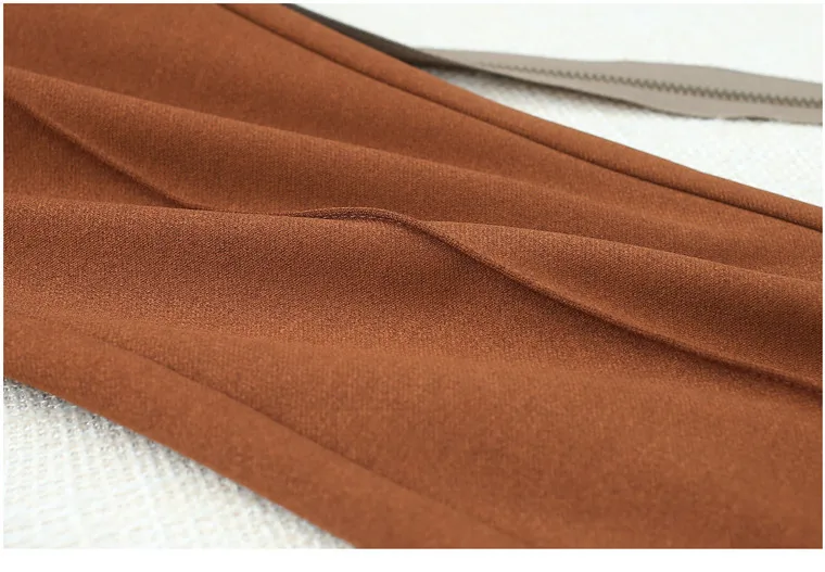 Shuchan расклешенные брюки для женщин Полная длина эластичная высокая талия рабочая