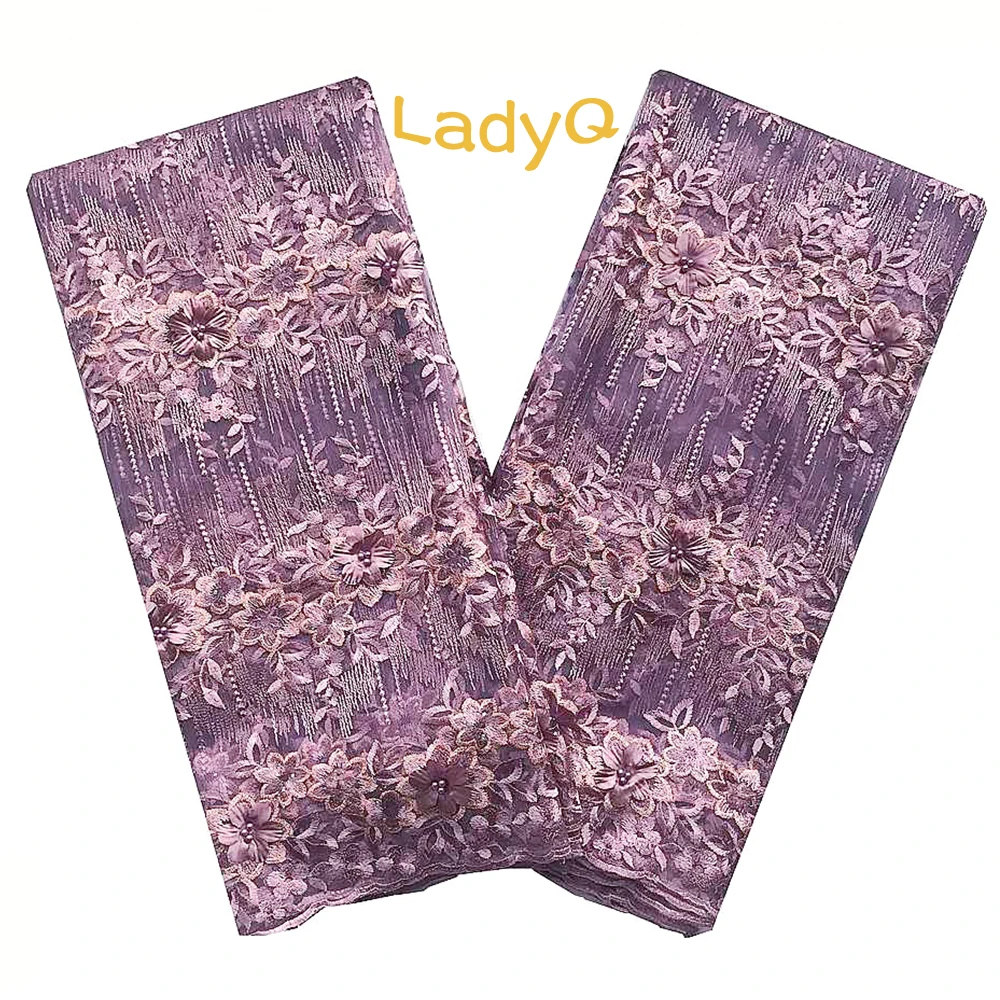 Французские кружевные ткани Aso Ebi Высококачественная Тюлевая французская