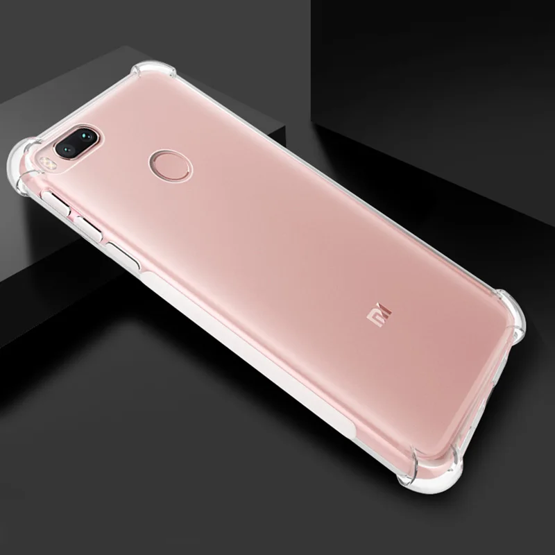 Luxury Shockproof Clear Soft Silicone Cover for Xiaomi Redmi 4X Case Note 5A Pro 4 4A Mi A1 5X Mi5s Pus Mi6 | Мобильные телефоны и