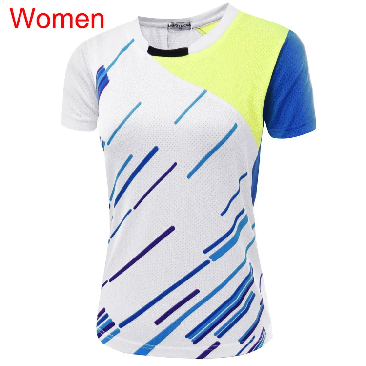 Woman one shirt Печать название теннисная рубашка для мужчин/женщин, рубашка для настольного тенниса, теннисная рубашка Женская/Мужская, Спортивная футболка теннисная рубашка 5050AB - Цвет: Woman one shirt