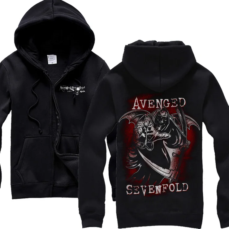 4 вида стилей Avenged Sevenfold A7X хлопок с черепом в стиле панк рок худи зимняя куртка для