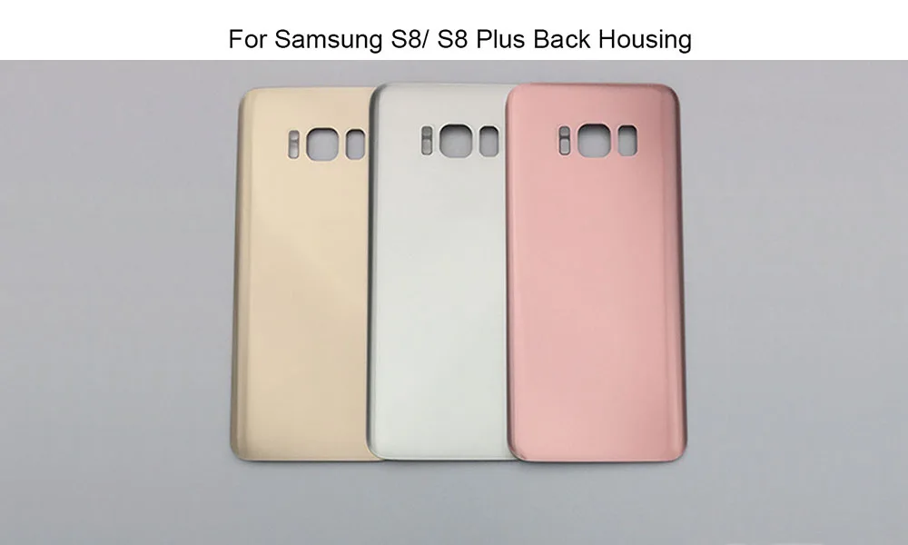 Для Samsung Galaxy S8 Крышка корпуса батареи G950F задняя дверь Задняя стеклянная корпус чехол для Samsung S8 Plus G950 крышка батареи