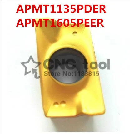 

10pcs Yellow coating Carbide blade, APMT1135/APMT1605 milling insert,numerical control Suitable for steel, stainless steel