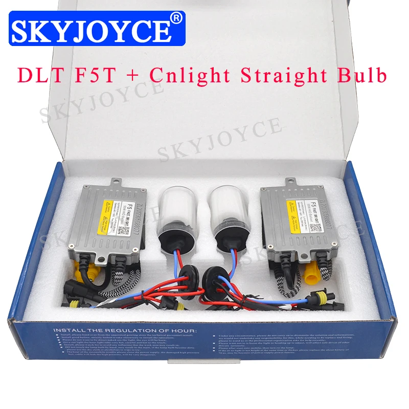 SKYJOYCE 55 Вт Быстрый Яркий Cnlight HIDXenon Kit DLT F5 старт HID Балласт 45 H1 H7 H11 D2H лампа 4300K