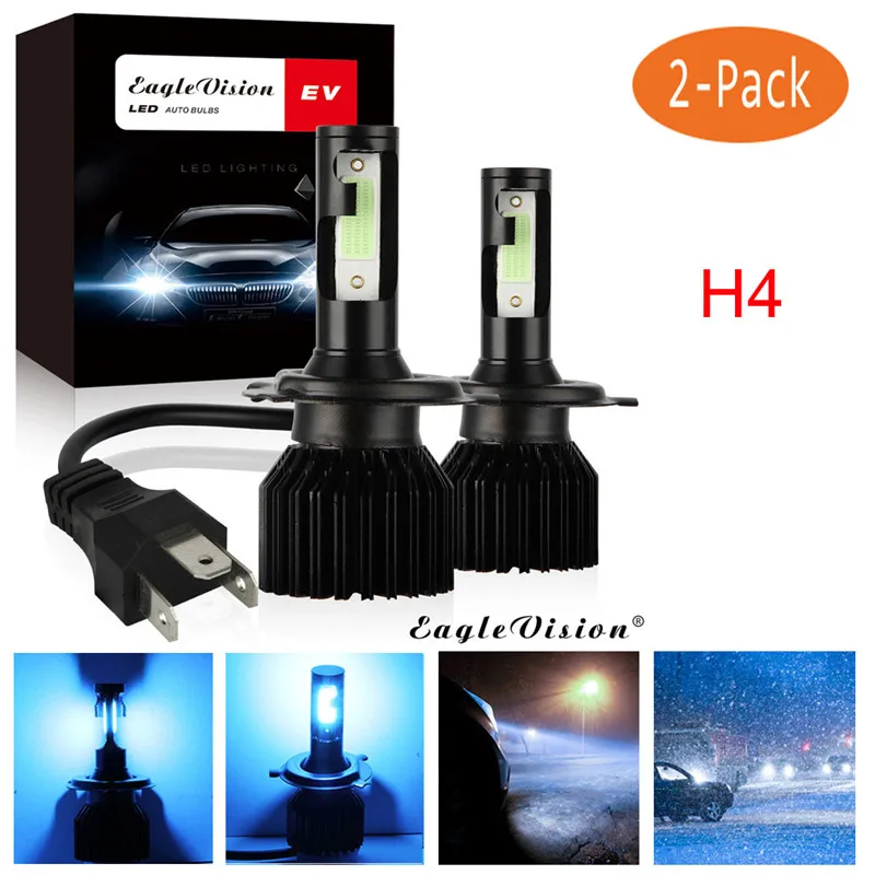 Kongyide автомобильный светильник 2 шт. H4 2000W 30000LM светодиодный головной Conversion Kit лампы