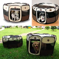 pet cage supplies 600d oxford dog carrier dog playpen for dog cat fence kennel dog house outdoor cat house playpen exercise