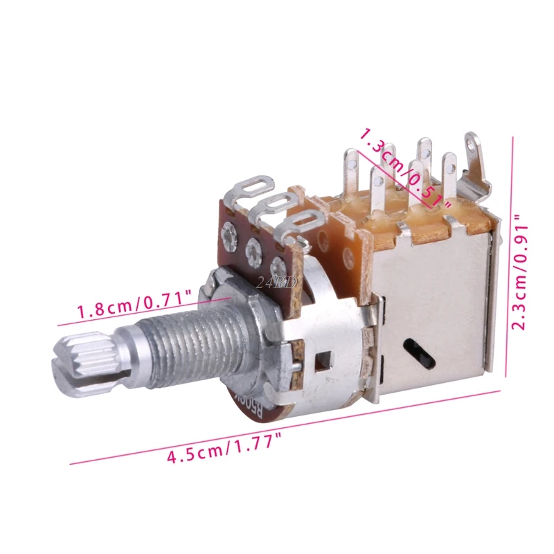 

1Pc B500K Electric Guitar Push Pull Ascend Bass Control Switch Pot