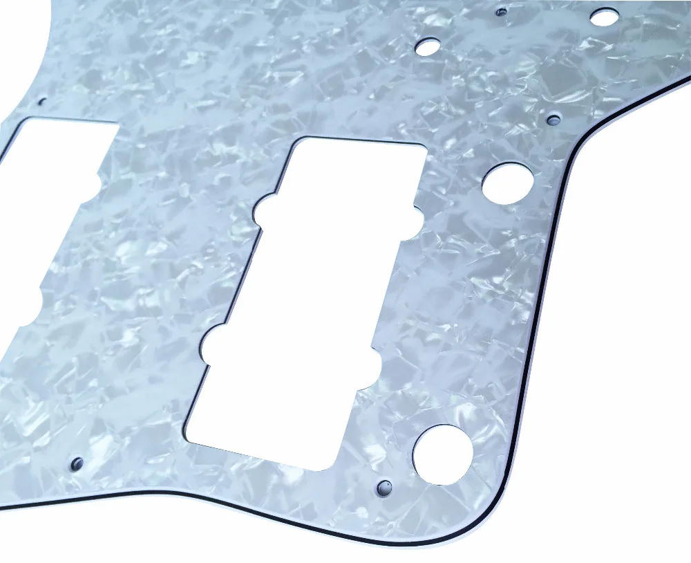 Pleroo Custom гитара pickgaurd Scratch Plate-для японской Jazzmaster Гитара Pickguard 4 слоя белый жемчуг |