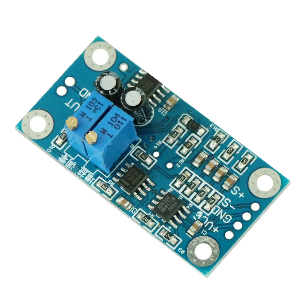 AD620 Microvolt мВ усилитель напряжения сигнальная измерительная плата модуля 3 12VDC