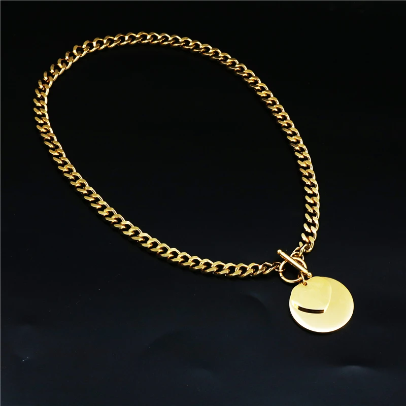 Hot Sales Gold Color Stainless Steel Jewelry sets Round Style Necklace Bracelet for women Gift | Украшения и аксессуары