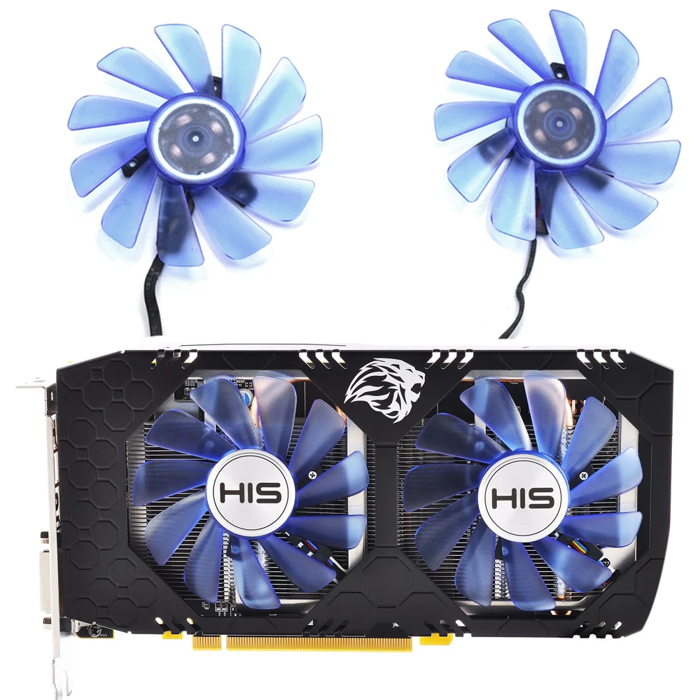 85 мм FDC10U12S9 C FDC10H12S9 RX 470 кулер вентилятор для его IceQ X2 Turbo 4 Гб OC RX474 RX570 RX574 RX580|Кулеры и