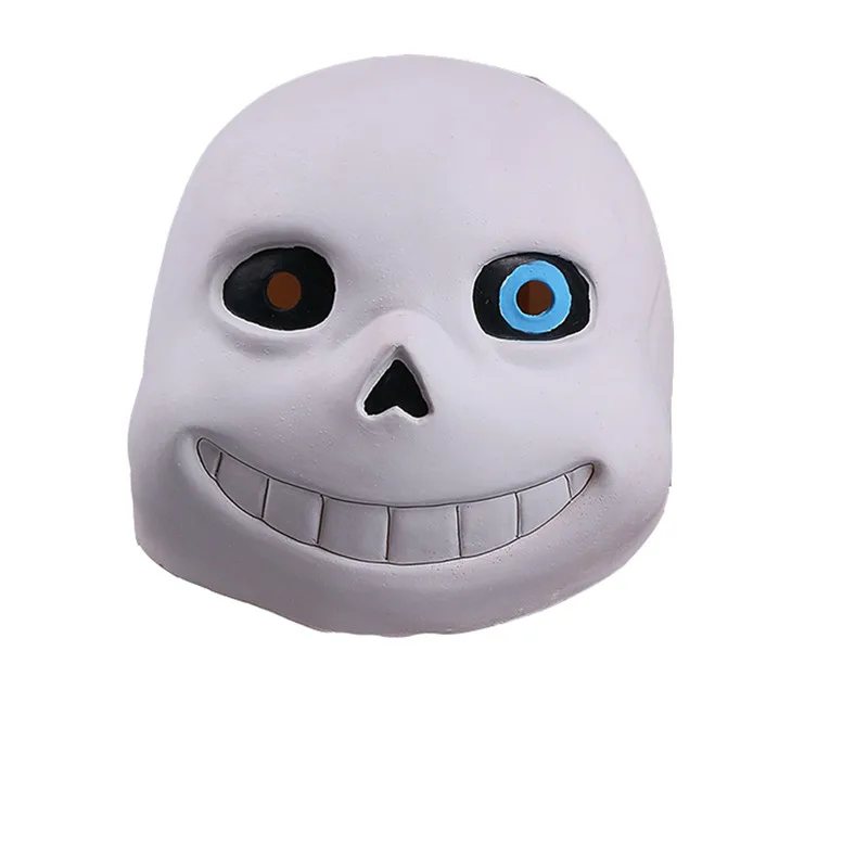 Игра Undertale маска Sans косплей дети Adlut светящиеся маски папируса Хэллоуин Необычные мяч без латекса шлем костюм реквизит - Цвет: Blue eye for Adlults
