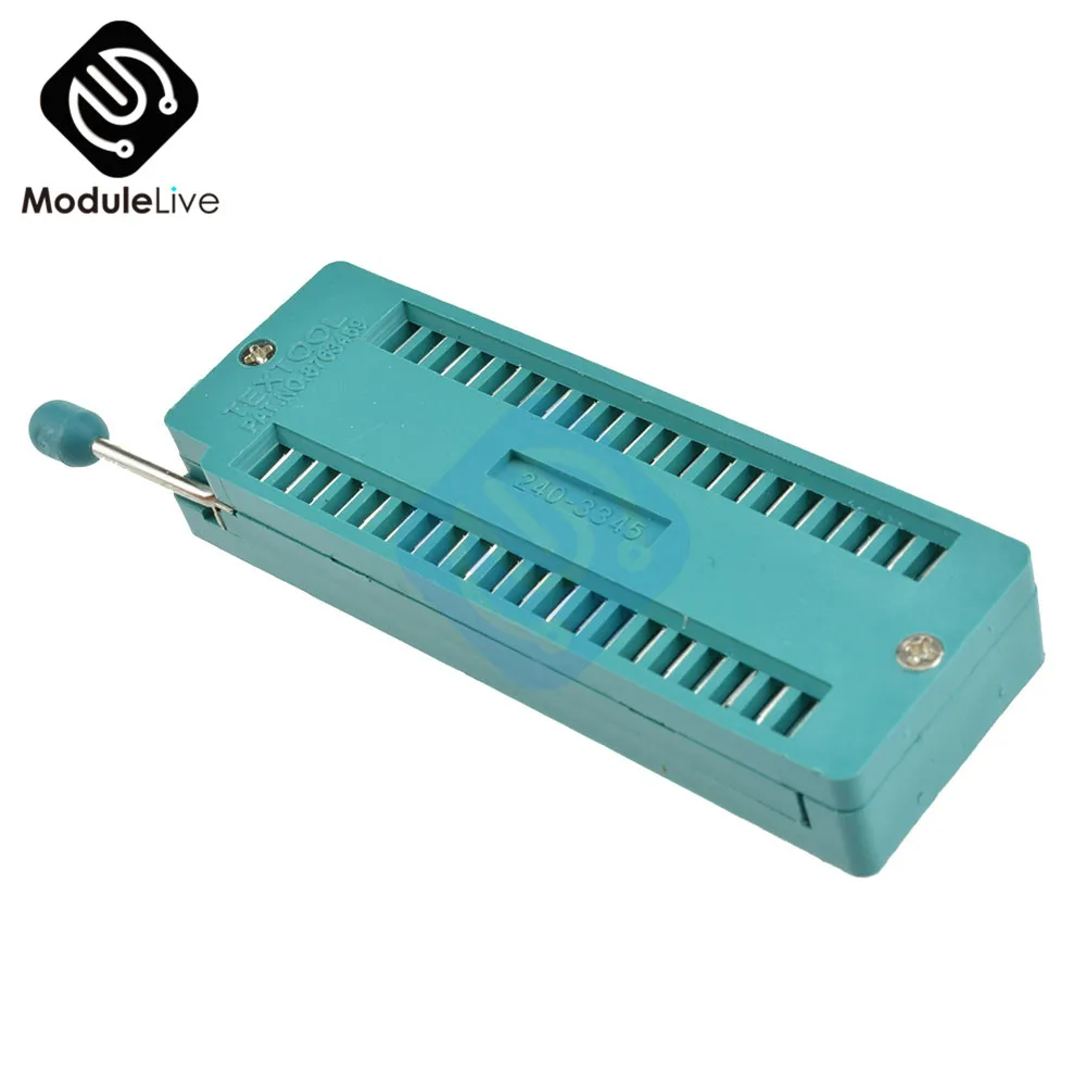 Зеленый DIP Универсальный ZIF IC Разъем тестового припоя Тип 40P 40Pin ZIP