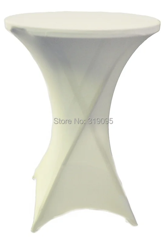 10 шт. белый чехол из лайкры для коктейльного стола | Дом и сад