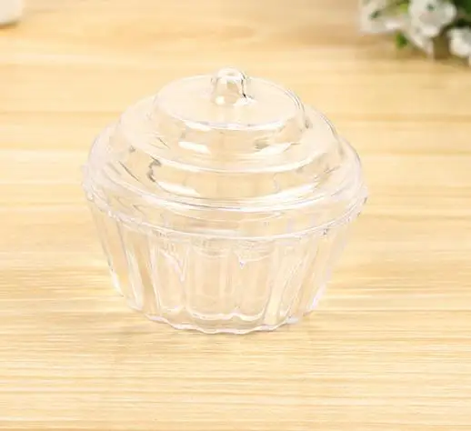 Прозрачная мини подставка для торта Cupcake Favor коробка конфет свадьбы дня рождения