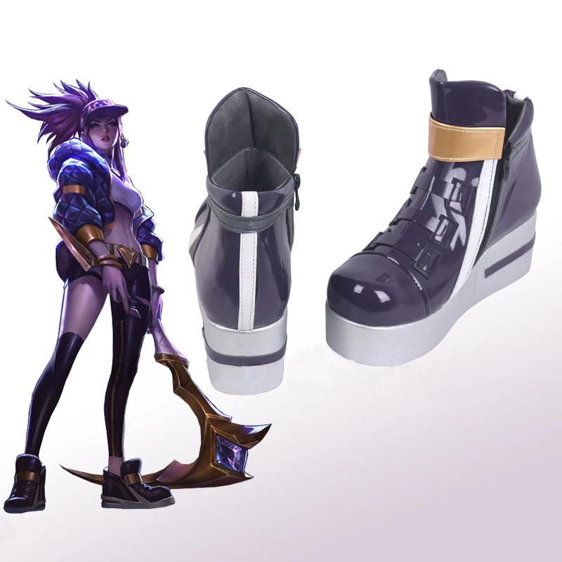 Розовые туфли Evelynn/Ahri/Kaisha/Akali KDA Ботинки для косплея Обувь на заказ Любой Размер |