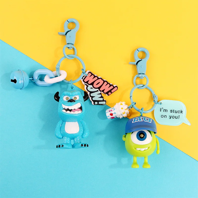 Милый Q версия Monsters inc. Университет Монстров майка Вазовски Джеймс П. Салливан Брелок фигурка модель игрушки куклы брелок