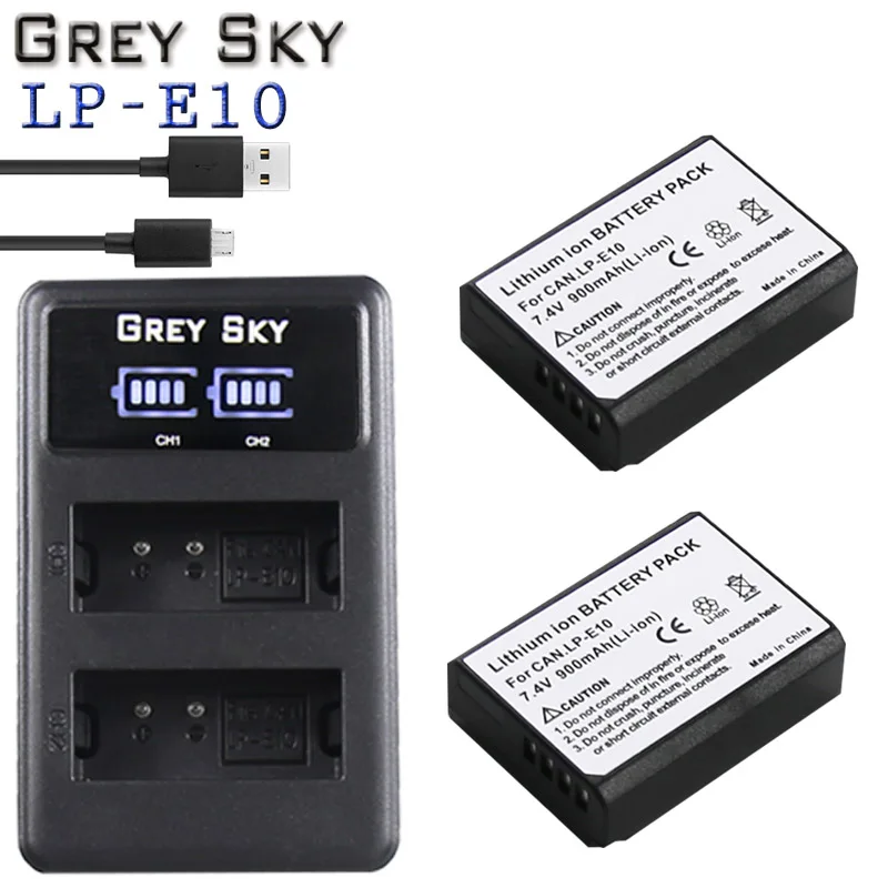 LP-E10 LP E10 LPE10 Камера Батарейки+ ЖК-дисплей USB Dual Зарядное устройство для цифровой однообъективной зеркальной камеры Canon EOS 1100D 1200D 1300D поцелуй X50 X70 X80 Rebel T3 T5 T6 L15