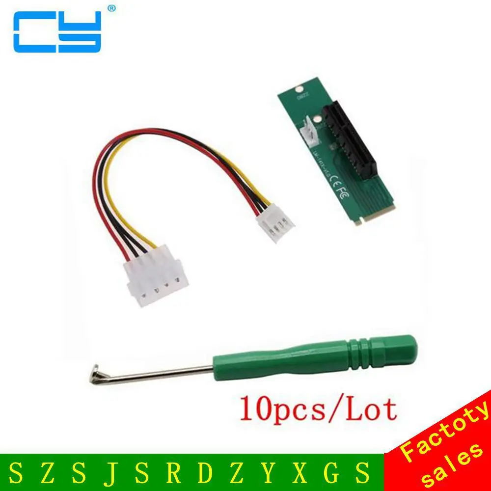 10 шт./лот NGFF M2 в PCI e 4x слот Райзер карта M key M.2 SSD порт к Express адаптер преобразователь