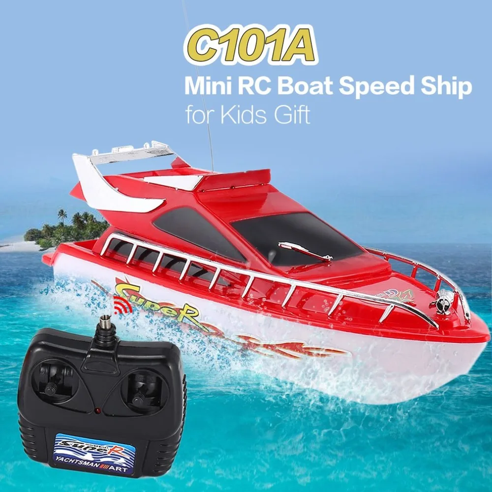 C101A мини радио дистанционное управление RC высокое Скорость гоночная лодка