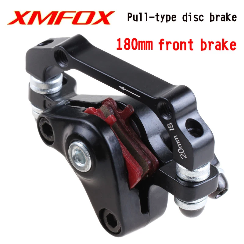 180mm front XMFOX велосипедный Дисковый Тормоз MTB машинное оборудование дисковый тормоз передний и задний дисковый зажим AB Колонка универсальные тормоза - Цвет: 180mm front
