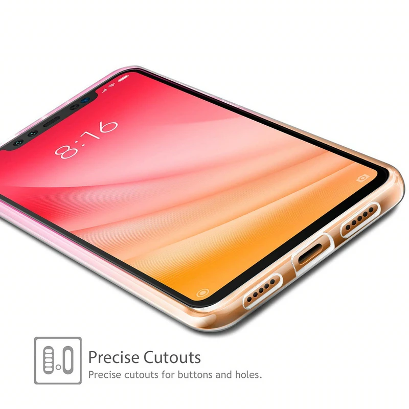 Чехол для Xiaomi Mi 8 Pro TPU Силиконовый прочный прозрачный мягкий чехол защитный