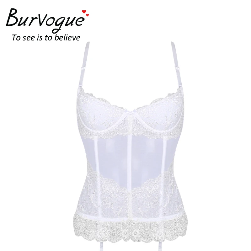 Burvogue, сексуальный корсет, женский, прозрачный, сетчатый, кружевной, Свадебный корсет, Утягивающее бюстье, топы, нижнее белье, корсеты со стрингами