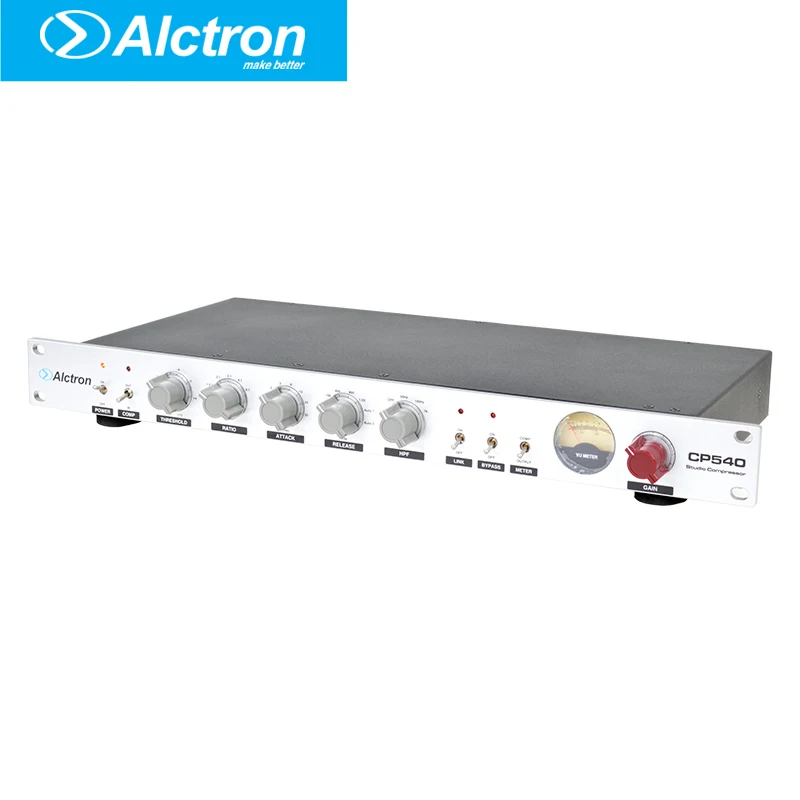 Alctron CP540 Профессиональный одноканальный микрофон предусилитель компрессор/ограничитель, студийный компрессор, Pro Mic предварительный компрессор