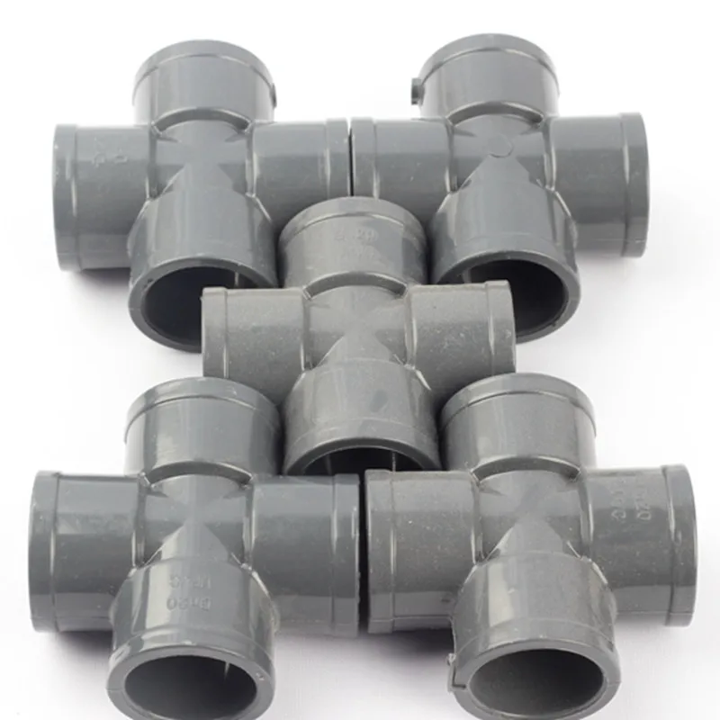 5 шт. прямоугольный крестообразный соединитель из НПВХ с внутренним диаметром 20