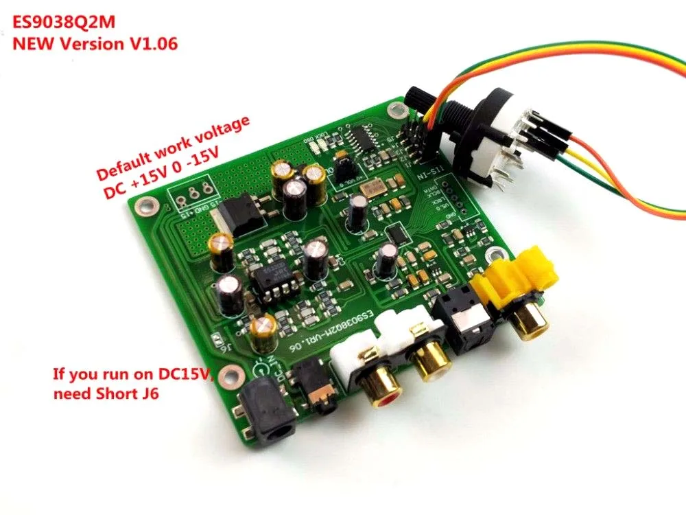 ES9038 Q2M DAC DSD декодер поддержка IIS DSD 384 кГц коаксиальный волокно DOP для усилители HiFi аудио Amplificador B2-001