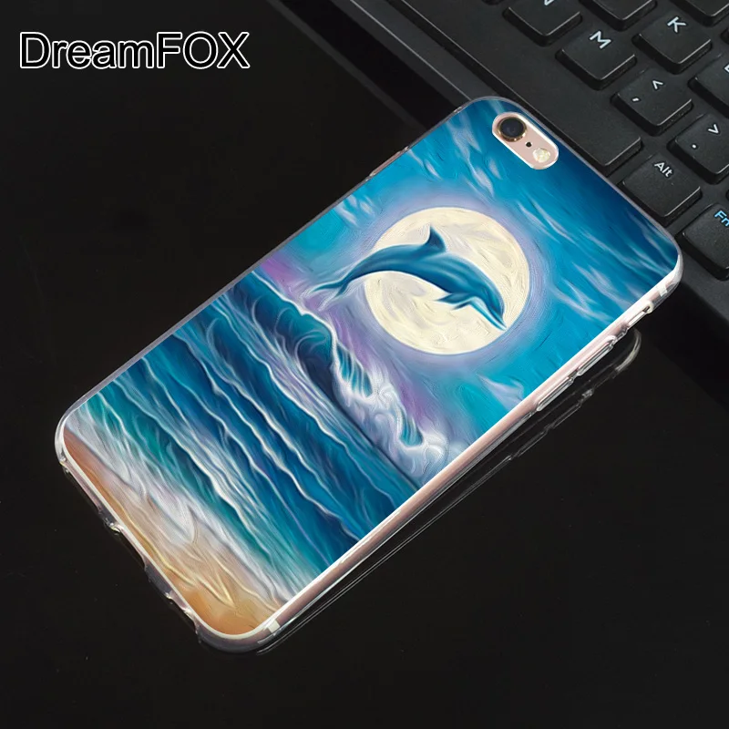 M440 Милый Мягкий ТПУ силиконовый чехол с дельфинами для Apple iPhone 11 Pro XR XS Max 8X7 6 6S Plus 5 5S