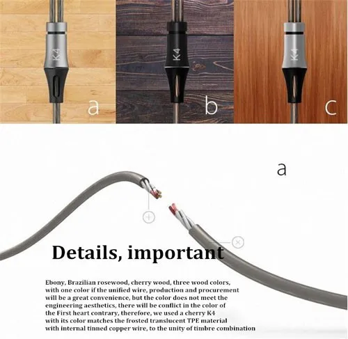 VJJB K4 K4S деревянный бас в ухо Ebony наушники бас DIY волшебный звук с микрофоном обновление VJJB V1 наушники