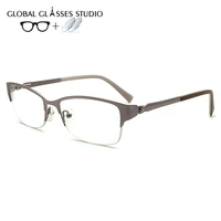 women metal glasses frame eyewear eyeglasses reading myopia prescription lens 1 56 index 110053 c6
