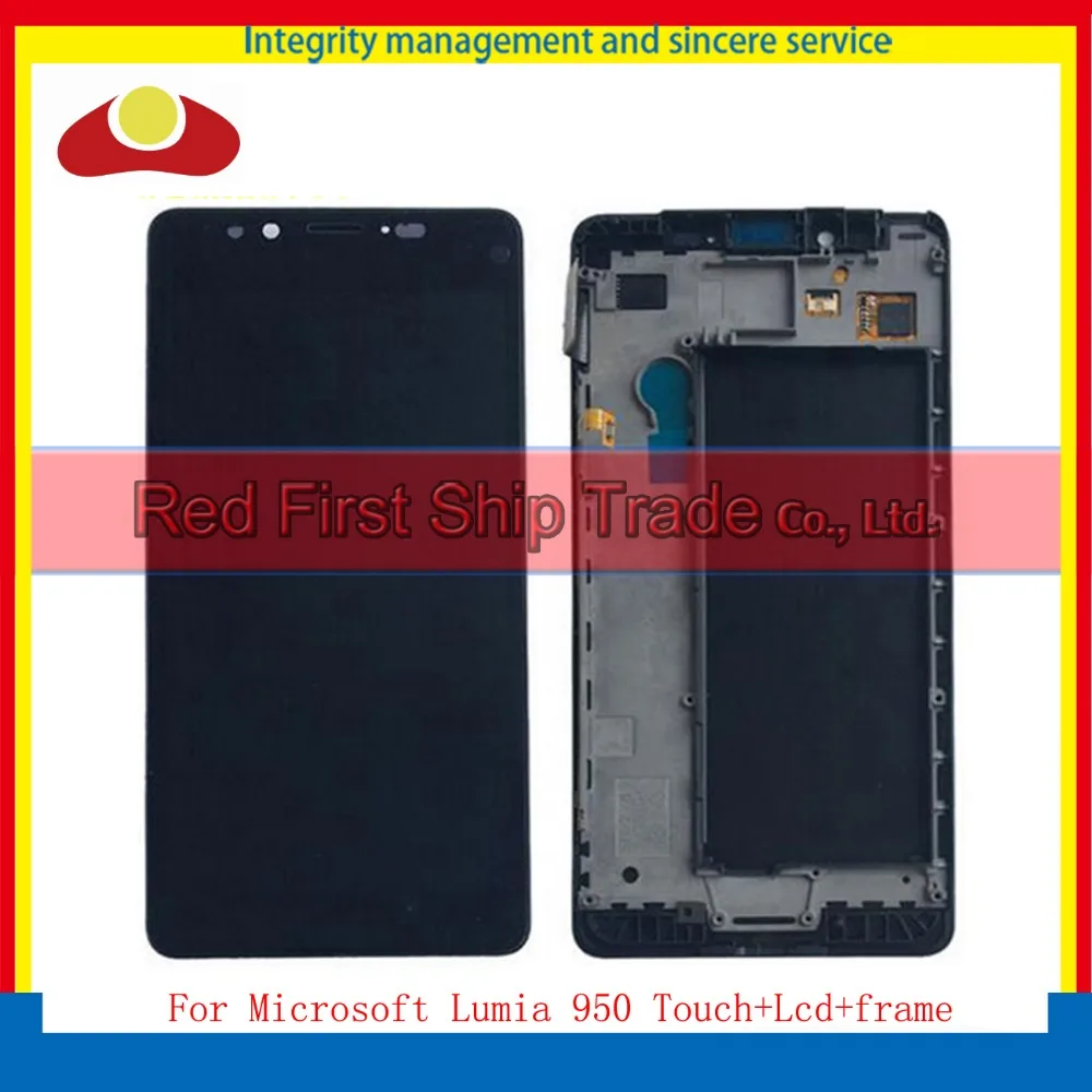 10 шт./лот DHL Высокое качество для Nokia Microsoft Lumia 950 Полный ЖК-Дисплей с Сенсорный