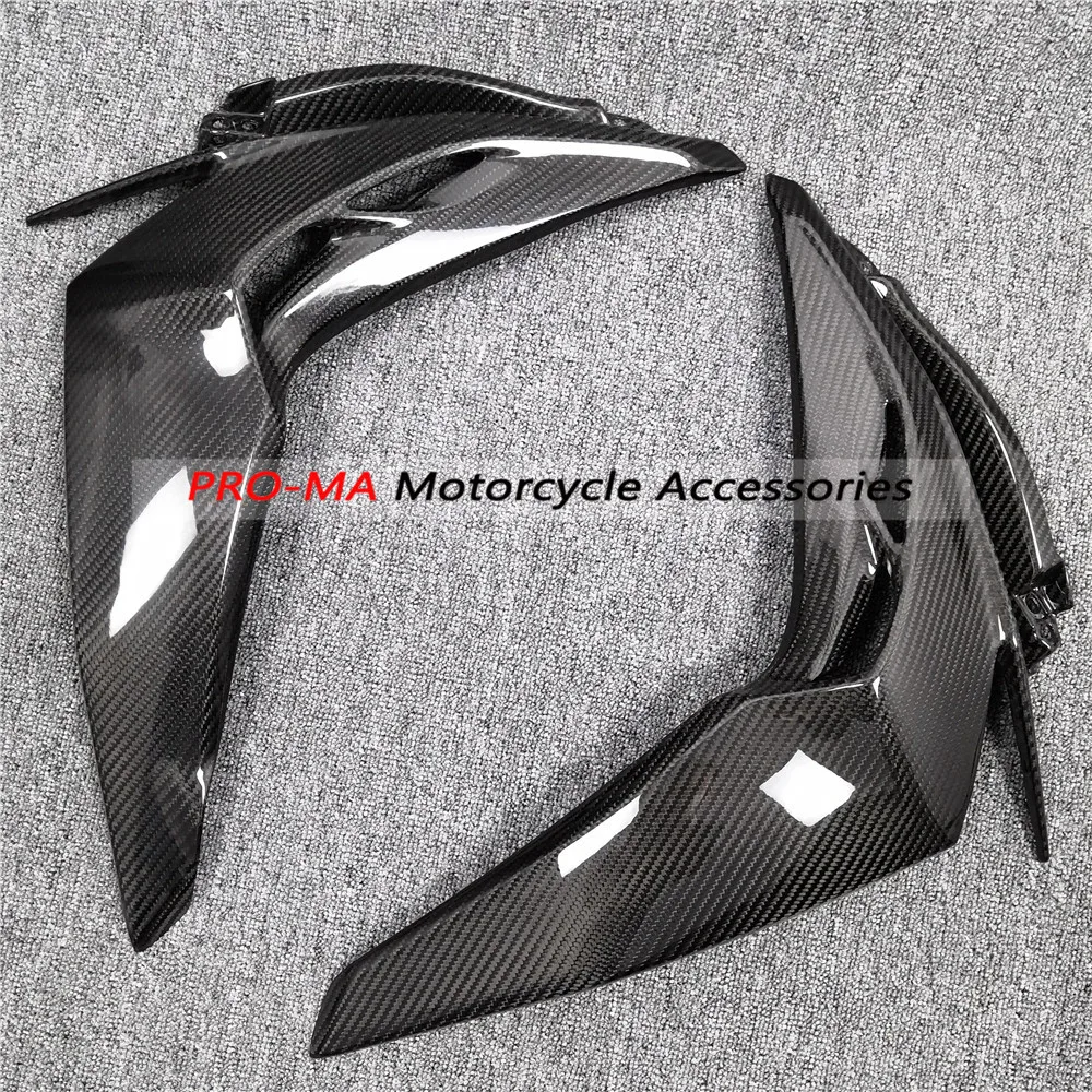 Боковые панели (большие) из углеродного волокна для Kawasaki Z1000 2014 + саржа|Полные