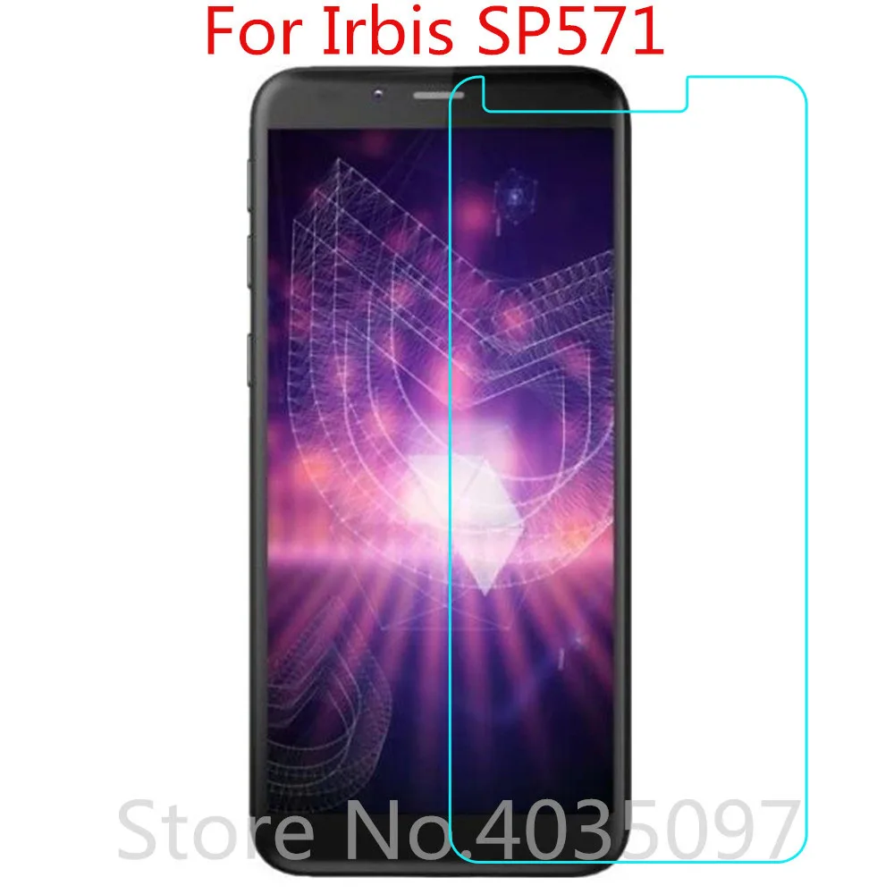 2 шт. 2.5D 9H для Irbis SP571 Закаленное стекло Защитная стеклянная пленка