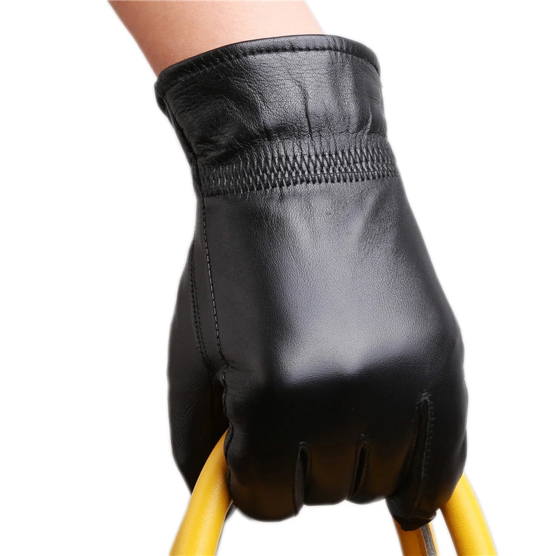 Перчатки мужские из натуральной овечьей кожи на осень и зиму|genuine leather gloves|leather gloves