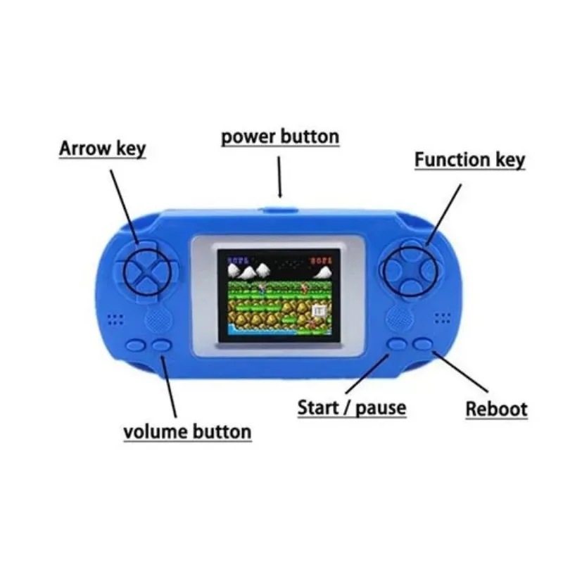 268 игровая консоль с 268 различных игр 2 дюймов экран ребенок 502 цветной экран дисплей портативных игровых консолей игроков