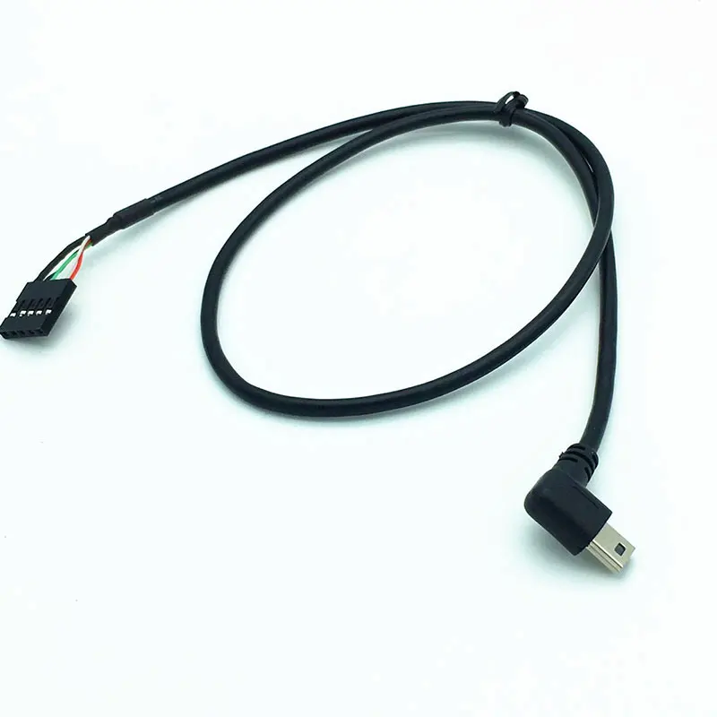 50 см usb mini 5 P мужской 90 левый угол до 1x 5Pin женский 2 54 заголовок PCB Материнская плата