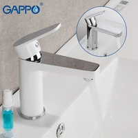 gappo basin faucet white brass bathroom basin sink faucet water mixer taps saving water waterfall faucet tapware torneira