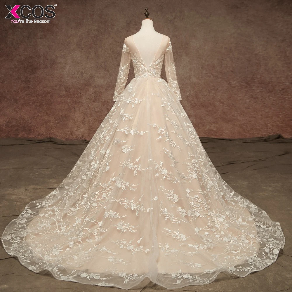 2019 свадебное платье es Vestidos de novia Scoop See through средства ухода за кожей шеи суд поезд