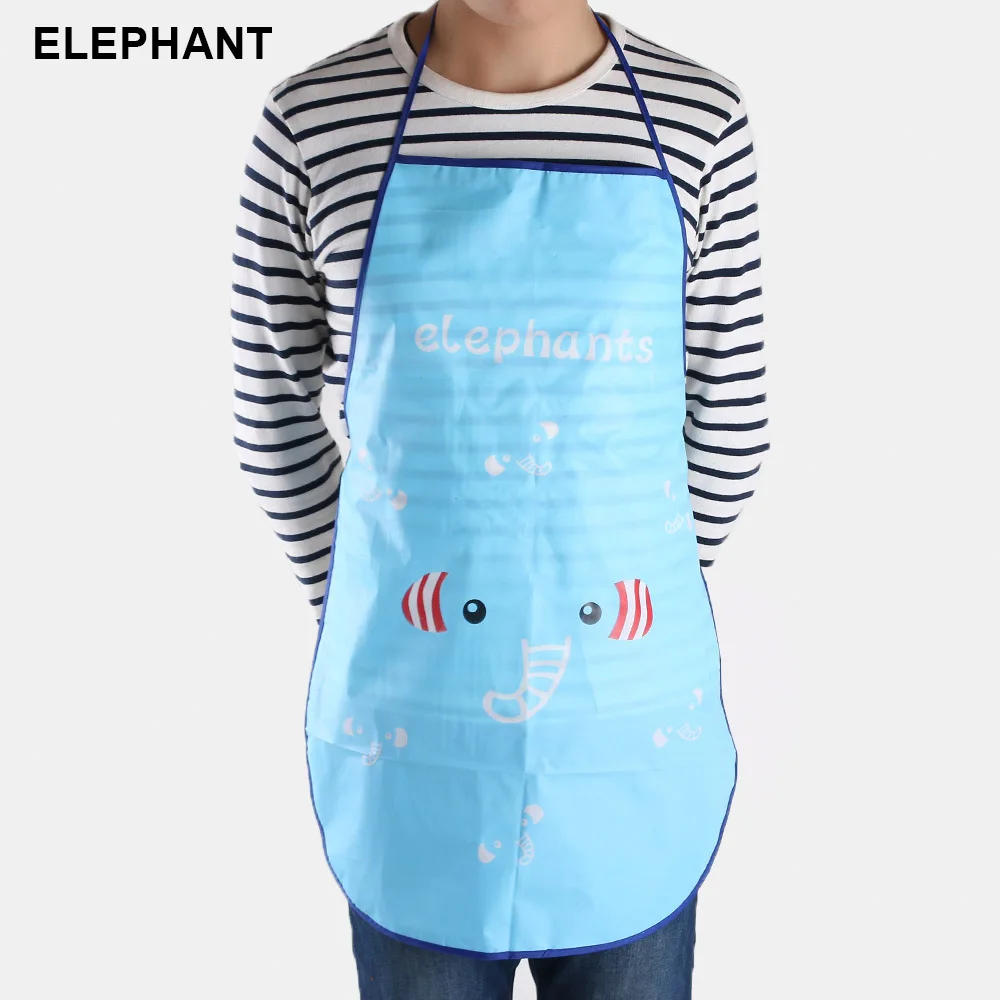 Elephant 1 шт., фартук с карманами для приготовления пищи, кухонный фартук для приготовления пищи, барбекю, противообрастающий, полезные кухонные аксессуары - Цвет: Elephant