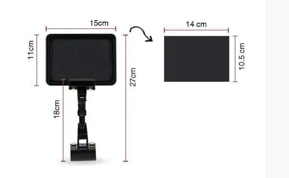 Пластиковый держатель для карт Blackboad из ПВХ супермаркета рекламный популярный