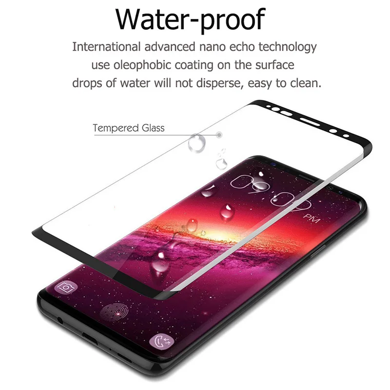 3D закаленное Стекло для samsung S9 S8 note 8 примечание 9 S7 S10 E Защитная Прозрачная Экран